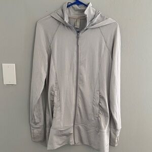 Mondetta Hooded Gray Zip-Up Jacket